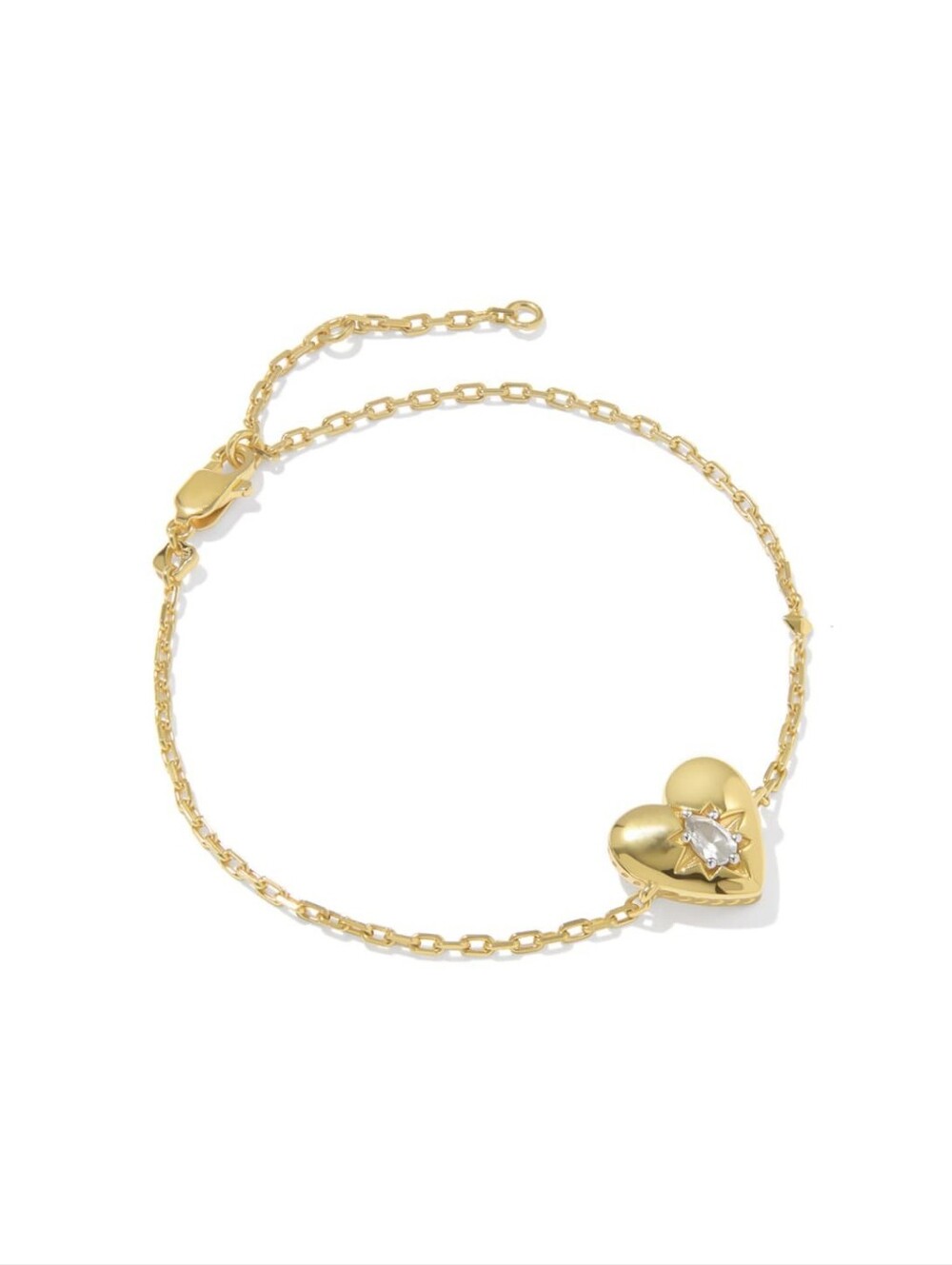 Kendra Scott Bold Heirloom Heart 18k Yellow Gold Vermeil Bracelet